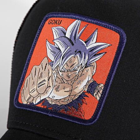 Capslab - Goku Cappello Trucker Nero Arancione