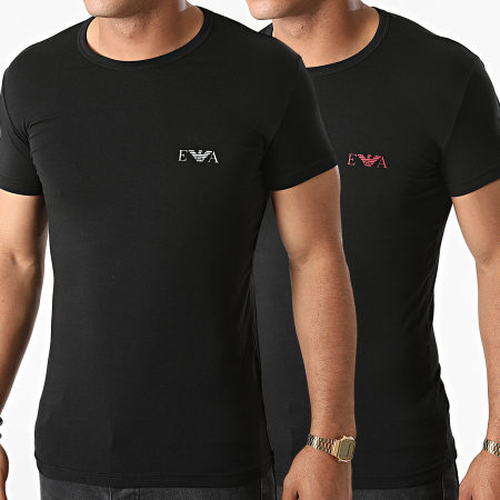 Emporio Armani - Lot De 2 Tee Shirts 111670-1A715 Noir