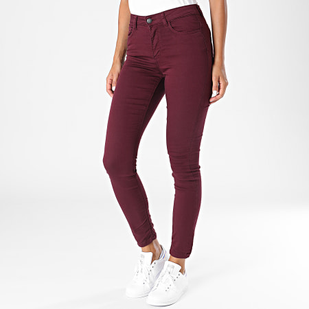 Only Jean Skinny Femme Lara Bordeaux LaBoutiqueOfficielle