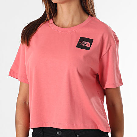 The North Face - Tee Shirt Crop Femme A4SY9 Corail