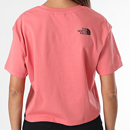 The North Face - Tee Shirt Crop Femme A4SY9 Corail