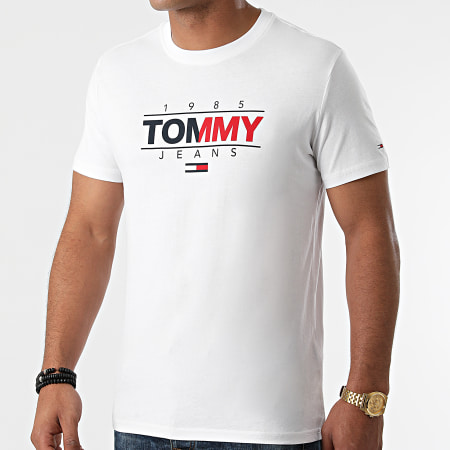 Tommy Jeans - Tee Shirt Essential Graphic 1600 Blanc