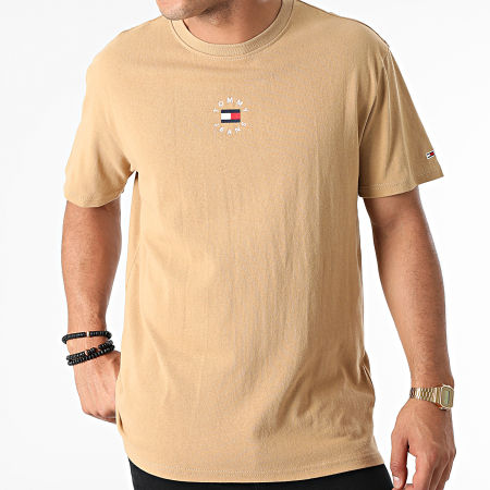 Tommy Jeans - Tee Shirt Tiny Circular 1602 Beige
