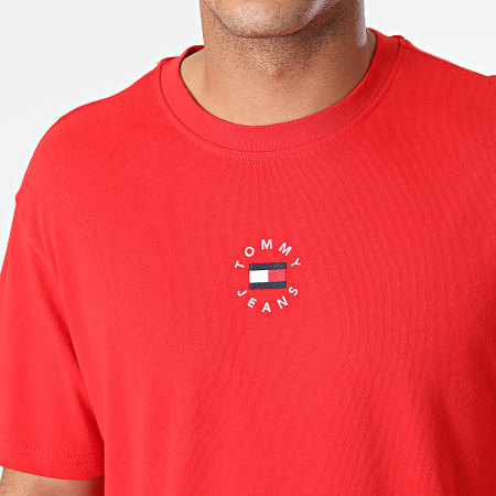 Tommy Jeans - Tee Shirt Tiny Circular 1602 Rouge