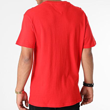 Tommy Jeans - Camiseta Tiny Circular 1602 Rojo