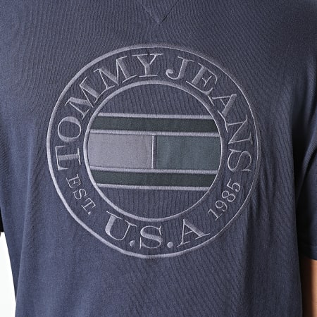 Tommy Jeans - Maglietta circolare tonale Tommy 1607 blu navy