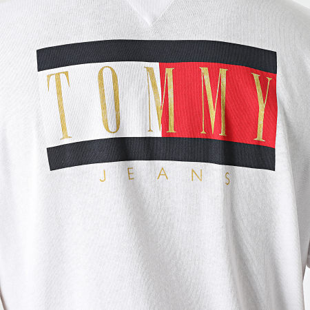 Tommy Jeans - Maglietta vintage con stampa della bandiera 1610 Ecru