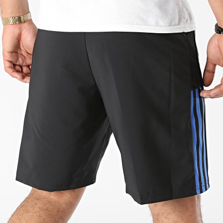 Adidas Sportswear - Short Jogging A Bandes Manchester United GR4344 Noir Bleu