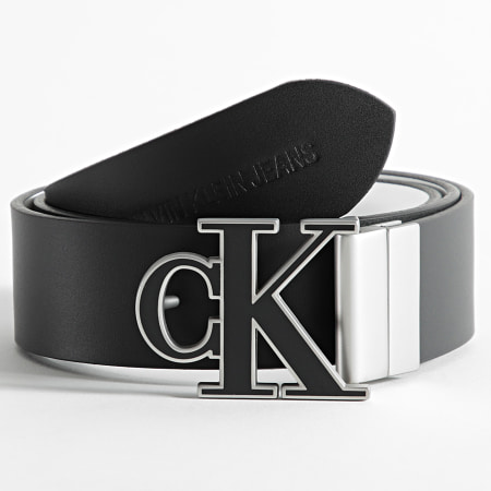 Calvin Klein - Ceinture Réversible Adjustable Mono Hardware 7243 Noir Blanc