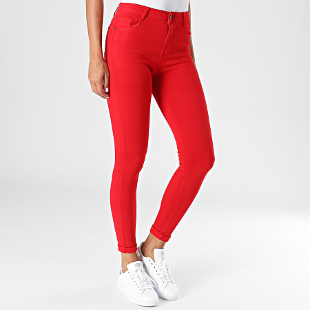 Girls Outfit - Jean Skinny Femme A200 Rouge