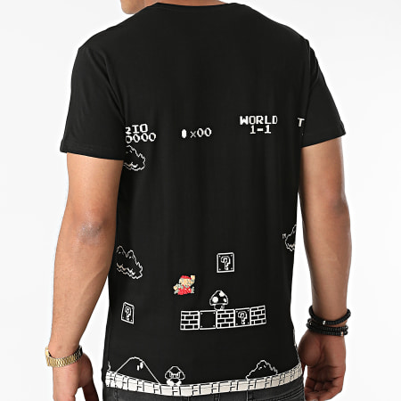 Super Mario - Tee Shirt 8Bit Noir
