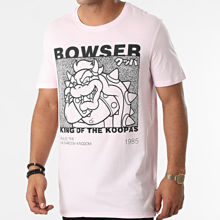 Super Mario - Maglietta del Festival di Bowser rosa