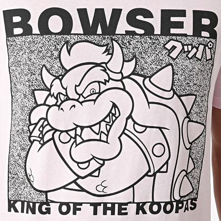 Super Mario - Maglietta del Festival di Bowser rosa
