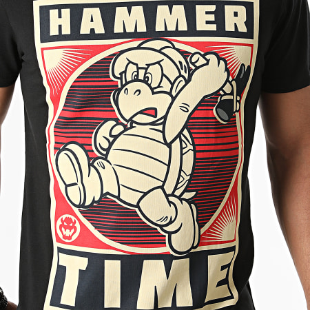 Super Mario - Tee Shirt Hammertime Noir