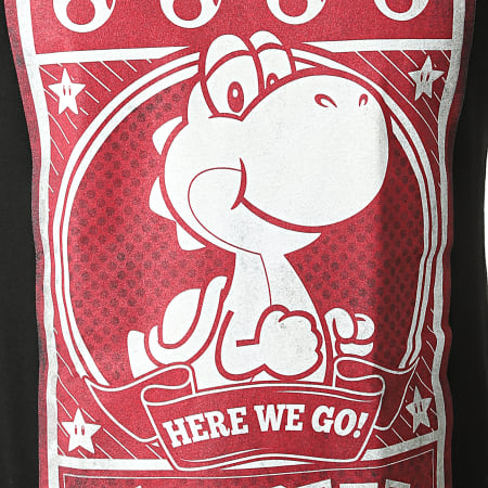Super Mario - Tee Shirt Yoshi Poster Noir