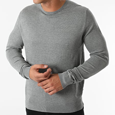 Only And Sons - Pull Wyler Life Gris Chiné