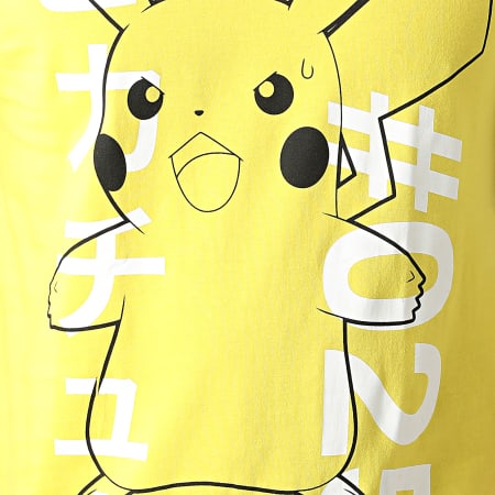 Pokémon - Tee Shirt Shocked Pika Jaune