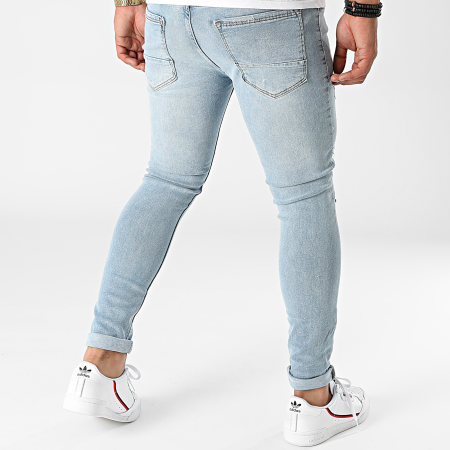 Black Industry - 7043 Jeans skinny con lavaggio blu