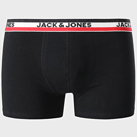 Jack And Jones - Lot De 2 Boxers Strib Noir Bleu Marine
