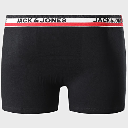 Jack And Jones - Pack De 2 Boxers Strib Negro Azul Marino