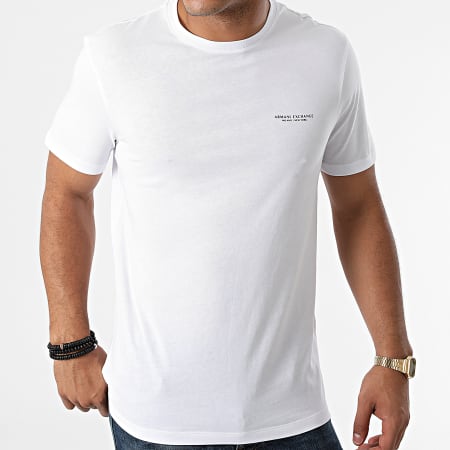 Armani Exchange - Tee Shirt Manches Longues 8NZTCH-Z8H4Z Blanc