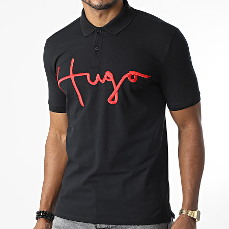 HUGO - Polo Manches Courtes 50456178 Noir