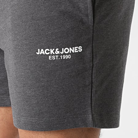 Jack And Jones - Short Jogging Hexa Gris Anthracite Chiné