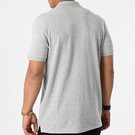 Jack And Jones - Polo Manches Courtes Kimbel Gris Chiné