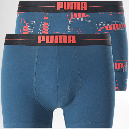 Puma - Lot De 2 Boxers Everyday Bleu Pétrole