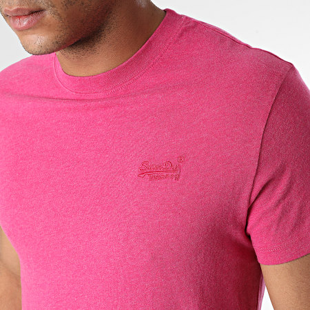 Superdry - Tee Shirt Vintage Logo Embroidery M1011245A Rose Chiné