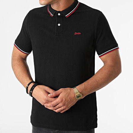 Superdry - Polo Manches Courtes Tipped M1110253A Noir