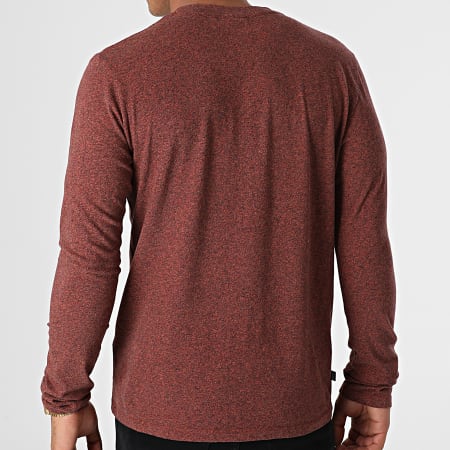 Superdry - Tee Shirt Manches Longues Vintage Logo Embroidery M6010550A Marron Chiné