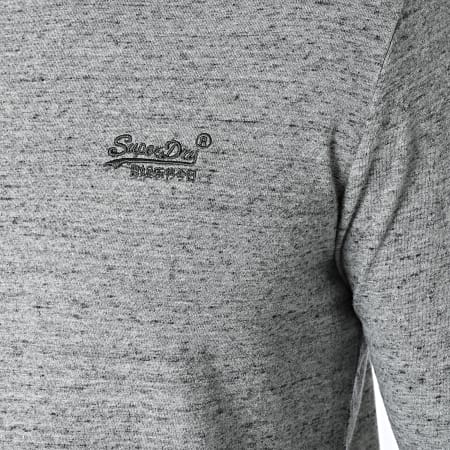 Superdry - Maglietta a manica lunga con ricamo logo vintage M6010550A Grigio scuro
