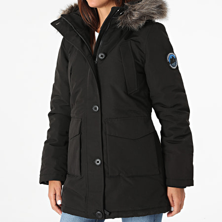 Superdry - Parka Con Capucha Mujer Everest Negra