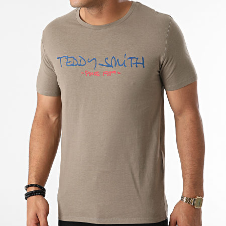 Teddy Smith - Tee Shirt Ticlass Basic Vert Kaki