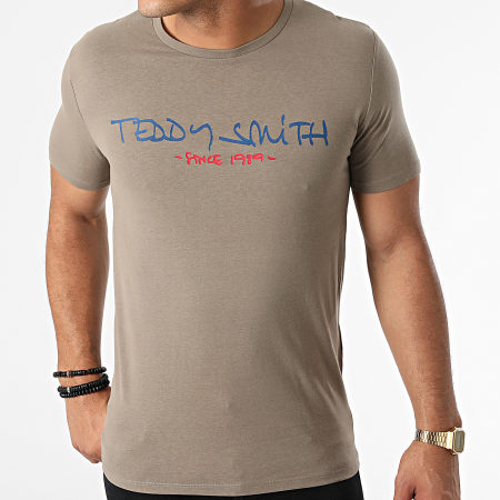 Teddy Smith - Tee Shirt Ticlass Basic Vert Kaki