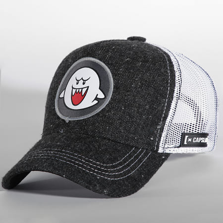 Capslab - Casquette Trucker Boo Gris Anthracite Chiné