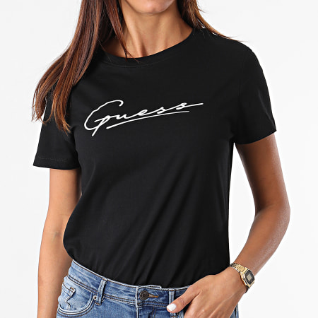 Guess - Tee Shirt Femme O1BA08 Noir