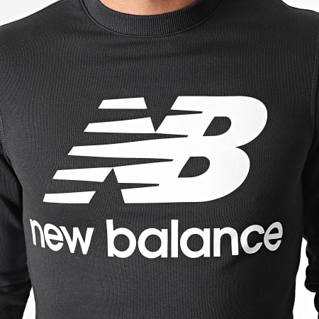 New Balance - Sudadera Cuello Redondo MT03560 Negro