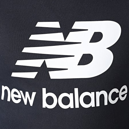 New Balance - Felpa con girocollo MT03560 blu navy