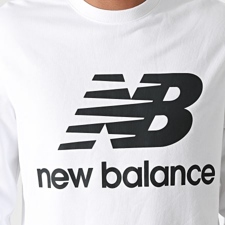 New Balance - Felpa girocollo MT03560 Bianco