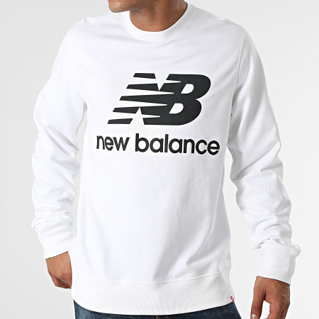 New Balance - Felpa girocollo MT03560 Bianco