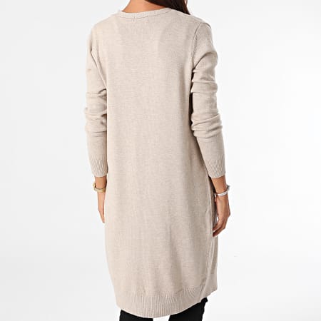 Only - Cardigan Femme Marco Beige Chiné