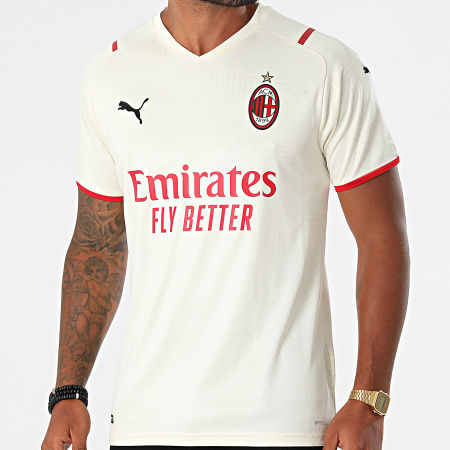 Puma - Tee Shirt De Sport AC Milan Away Replica 759127 Beige