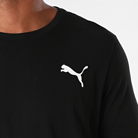 Puma - Camiseta con logo pequeño 586668 Negro