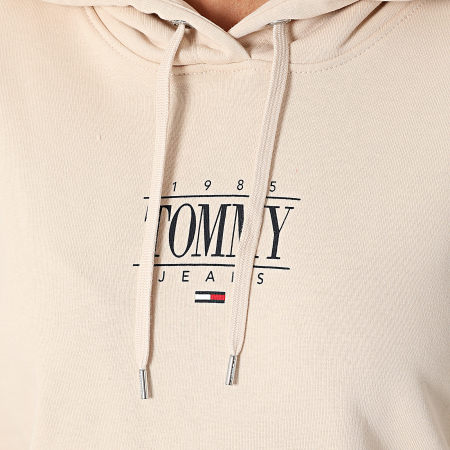 Tommy Jeans - Sweat Capuche Femme Regular Essential Logo 1049 Beige