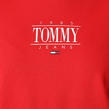Tommy Jeans - Sweat Capuche Femme Regular Essential Logo 1049 Rouge
