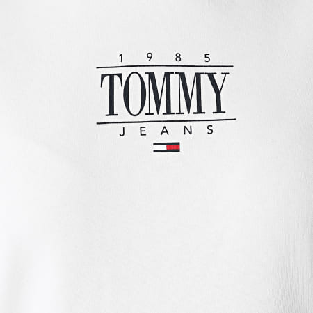 Tommy Jeans - Sweat Capuche Femme Regular Essential Logo 1049 Blanc
