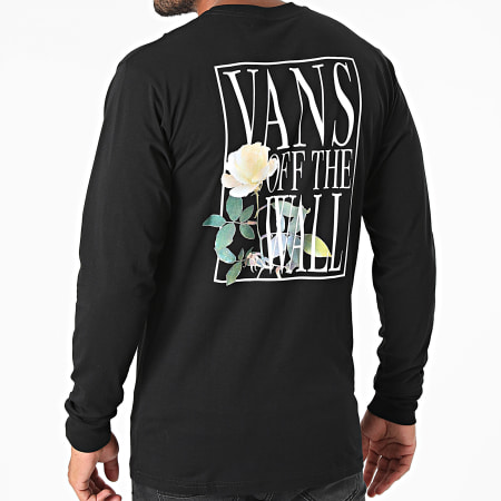 Vans - Tee Shirt Manches Longues Rose Box A4FQO Noir Floral