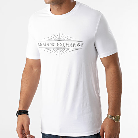 Armani Exchange - Tee Shirt A Strass 6KZTGG-ZJE6Z Blanc
